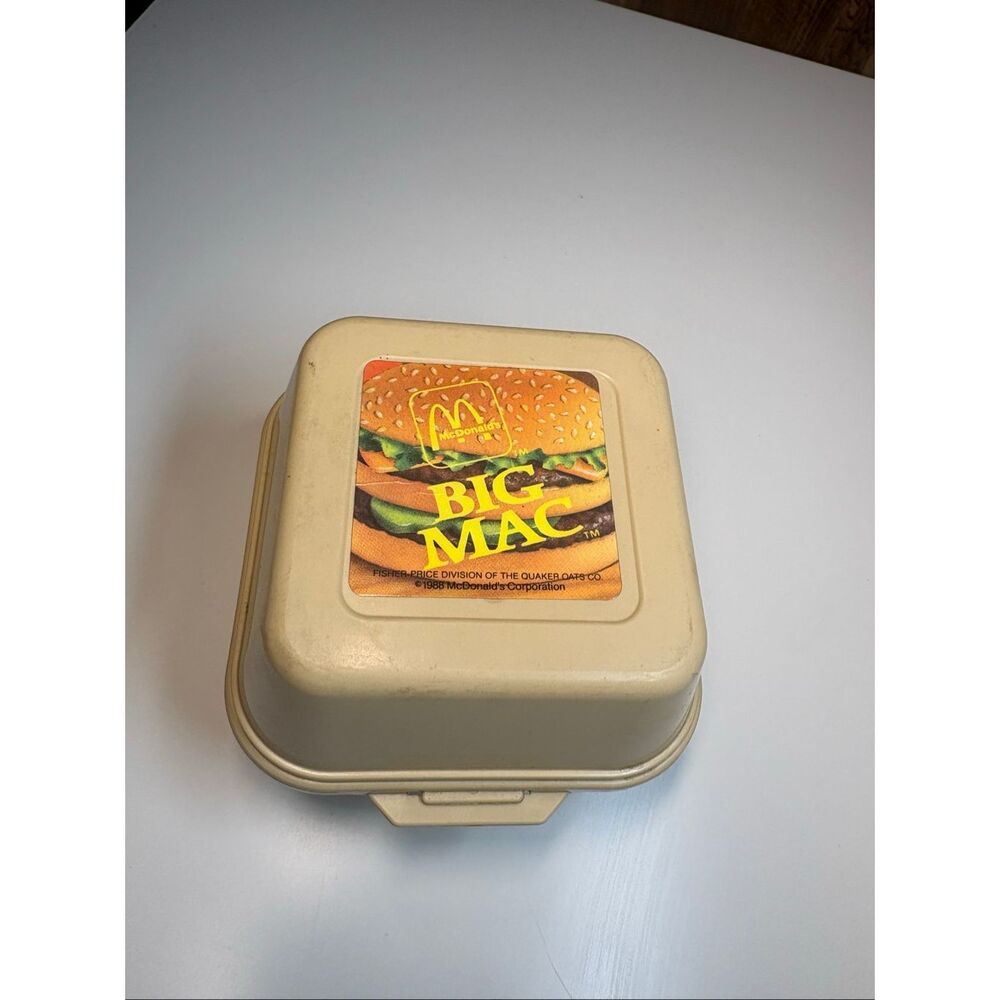 Vintage 1988 Fisher-Price McDonald's Big Mac Toy